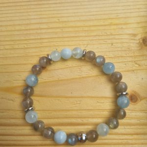 Gardien des Émotions , en Labradorite et Aigue Marine