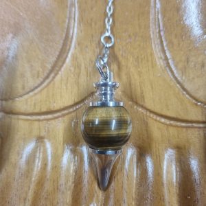 Pendule en œil de tigre, l'univers minéral de jenny.com
