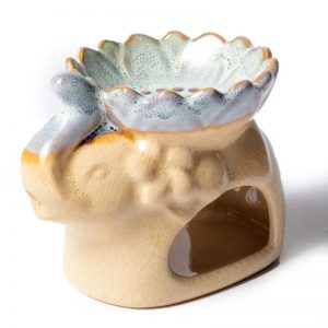 brûleur cire à fondre éléphant beige