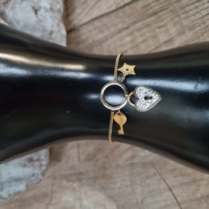 bracelet acier inoxydable, l'univers minéral de jenny