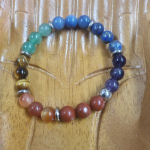 Bracelet 7 Chakras et œil de tigre
